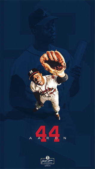 Hank Aaron iPhone Wallpaper Atlanta Braves Baseball