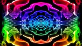 Abstract Smoke Psychedelic Color Spectrum Wallpaper Background