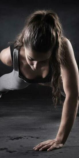 Galaxy Note HD Wallpaper Fitness Girl One Hand Push Up
