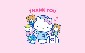 Thank You Wallpaper 4k Hello Kitty