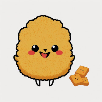 Cute Chicken Nugget Clipart Wallpaper