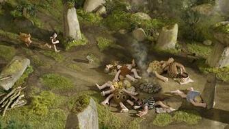 UHD 4k Early Man Tribe Sleeping Movie Charac