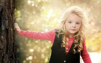 Blue Eyes Little Girl HD Wallpaper Cute Babies
