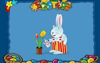 Easter Party Wallpaper Stock Photos