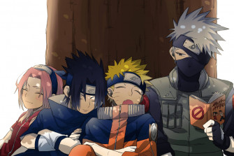 Sleeping Team On Kakashi S Arm Wallpaper