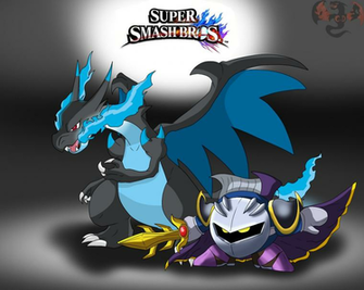Book Of Smash Meta Knight And Mega Charizard X By