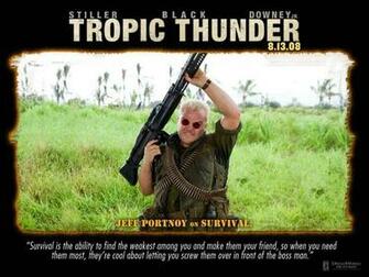 Tropic Thunder Jack Black As Jeff Portnoy Wallpaper Comedy Movies
