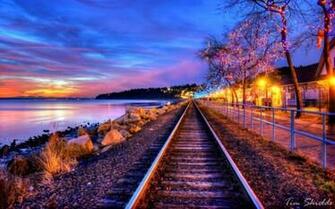 Railroad Track Wallpaper