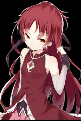 Puella Magi Madoka Magica Sakura Kyoko Render By Knightswalker912 On