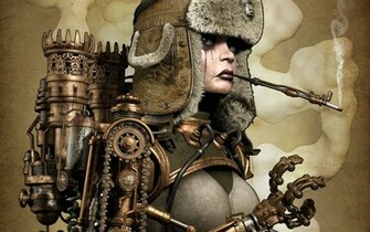 Steampunk Artwork Swords Divine Soul Wallpaper