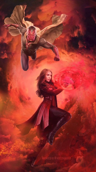 Animated Wandavision Chaos Magic Groysartl4wl8tds Wallpaper