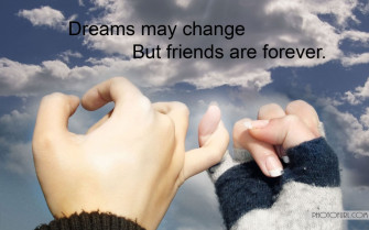 Cute Friendship Sayings Quotes With Wallpaper