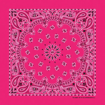 Hot Pink Paisley Bandana Beach