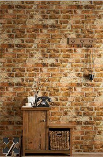 Brick Wallpaper Living Room Bricks