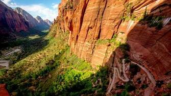 Zion Park Utah Trail National Nature In The