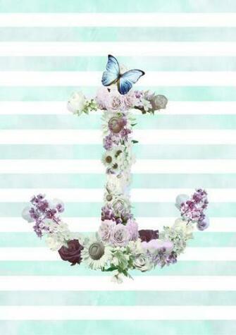 Floral Anchor Wallpaper Galaxy S4