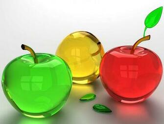 Glass Apple Wallpaper