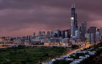 Willis Tower Wallpaper Stock Photos