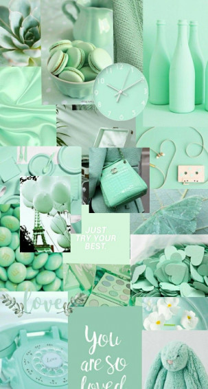 Mint Green Aesthetic Wallpaper