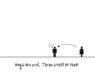 Apple Wallpaper Boys Are Evil Funny Mac Background