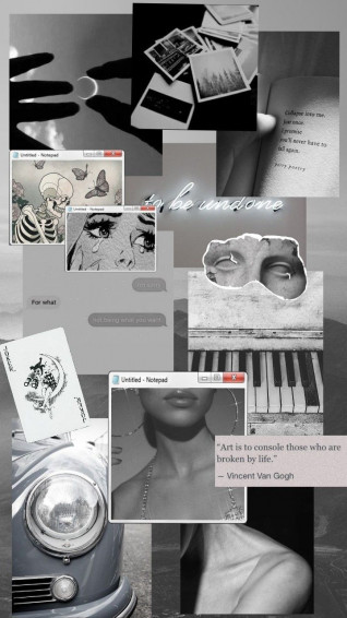Wallpaper Grey iPhone Black And White