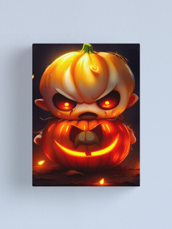 Halloween Chibi Sinister Spooky Baby Monster And Pumpkin Tshirt