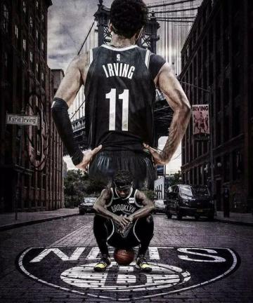 Kyrie Irving Wearing Brooklyn Nets Uniform Pictures