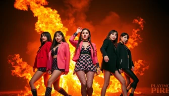 Blackpink Playing With Fire Wallpaper