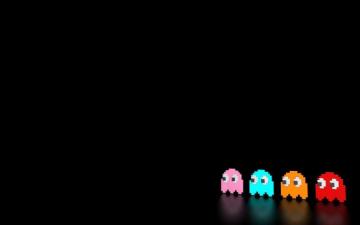 Ghosts Blackhawk Tactical Pac Man Simple Black