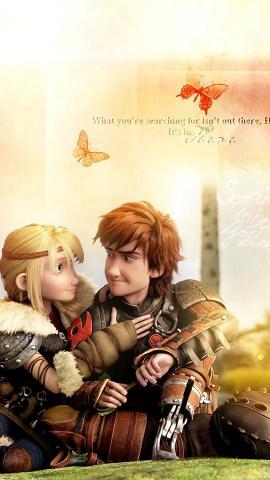 Astrid And Hiccup Hq Wallpaper Train Your Dragon