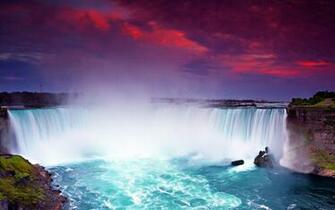 Niagara Falls At Night Lights HD Wallpaper For Desktop