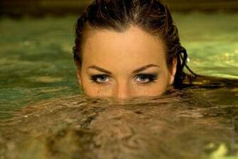 Jordan Carver Pool Night Photoshoot Wallpaper