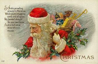 Santa Claus Vintage Wallpaper Desktop HD