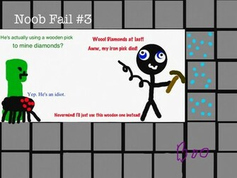 Funny Minecraft Fails Background Wallpaper