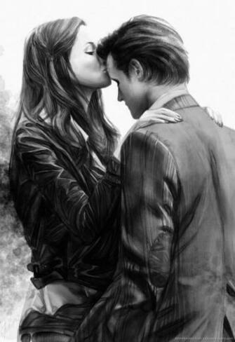 Amy Pond And The Doctor Kiss Screensaver For Amazon Kindle Dx