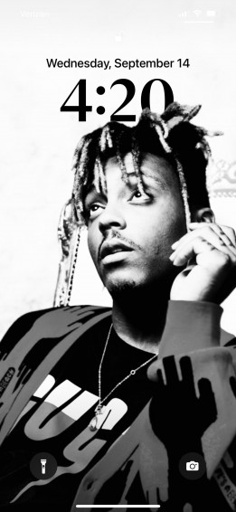 My New Wallpaper Of Juice Using Ios R Juicewrld