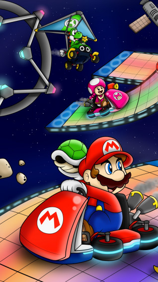 Wallpaper Id Video Game Mario Kart Phone