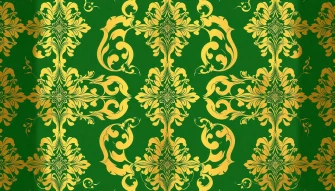Gold And Green Wallpaper