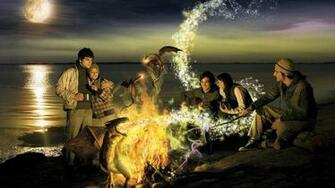 Campfire Dragons High Quality And Resolution Wallpaper