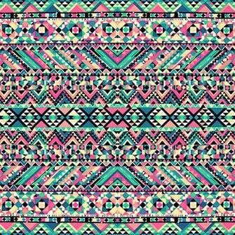 Portfolio Pink Turquoise Girly Aztec Andes Tribal Pattern