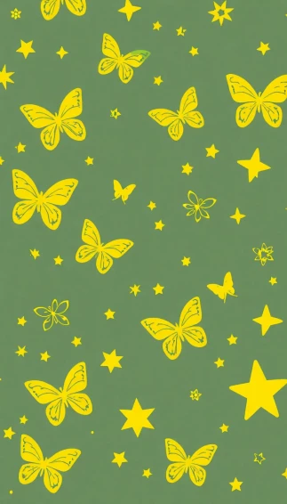 Yellow Y2k Wallpaper
