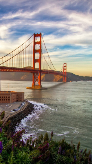 Golden Gate Bridge Sunset iPhone Wallpaper
