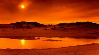 Sunset Desert Wallpaper
