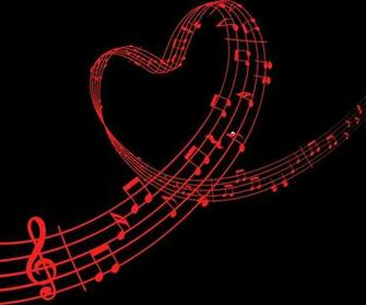 Blue Music Notes Wallpaper Black And White