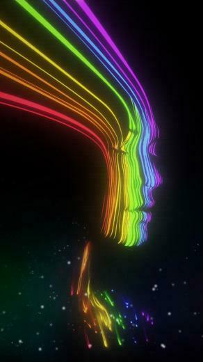 Super Psychedelic Dmt Head iPhone Wallpaper