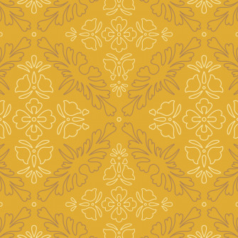 Ornate Outline Peel And Stick Removable Wallpaper