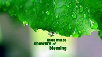 Showers Of Blessing Christian Wallpaper