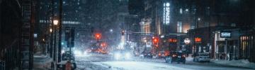 Downtown Blizzard And Wallpaper
