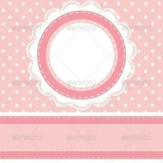 Baby Shower Card With Polka Dot Background Background Decorative