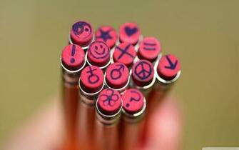 Assorted Red Eraser Lot Pencils HD Wallpaper